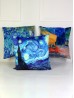Vincent Van Gogh: The Starry Night Design Cushion Cover and Filler (double sided)